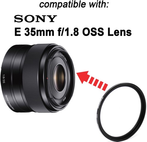 49mm 5-in-1 Filter Set UV/ND8/Warming/CPL/Case for Sony E 35mm f/1.8 OSS Lens - Picture 3 of 7
