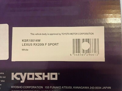 Kyosho Lexus RX200t F Sport White 1/18 KSR18014W | eBay