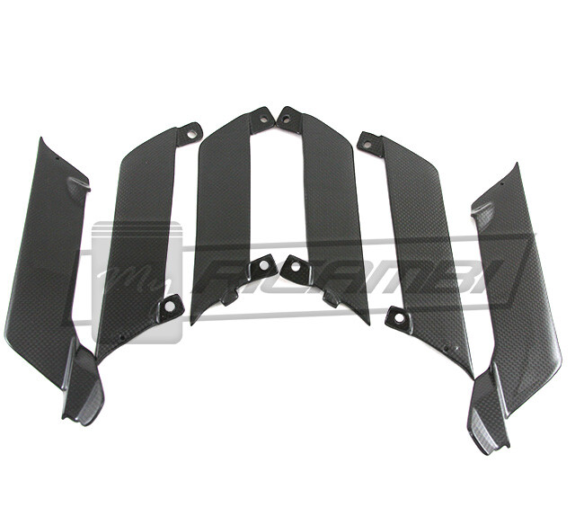 Ferrari 458 Speciale & Aperta Carbon Fiber Front Bumper Air Outlet Fins Blades 