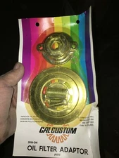 CAL CUSTOM VINTAGE OIL FILTER ADAPTER 6515 FITS 1956-67 CHEVY V8'S Factory Wrap