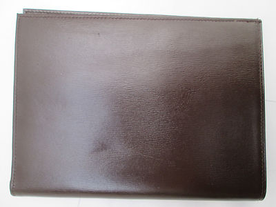 Porte-monnaie Vintage En Cuir Marron - Style Pochette TBEG