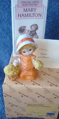 1983 HALLMARK LITTLE GALLERY MARY HAMILTON HEARTS AND FLOWERS  - MINT N BOX