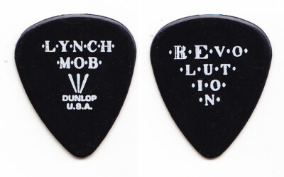 Lynch Mob George Lynch Schwarz Gitarre Pick - 2003 Revolution Tour Dokken