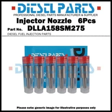 6x Fuel Injector Nozzle DLLA158SM275 for Mitsubishi Heav. S6A-3 35A6160030
