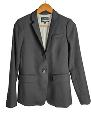 J. Crew Regent Wool Blend Single Button Tailored Blazer Womens Size 2 Careerwear