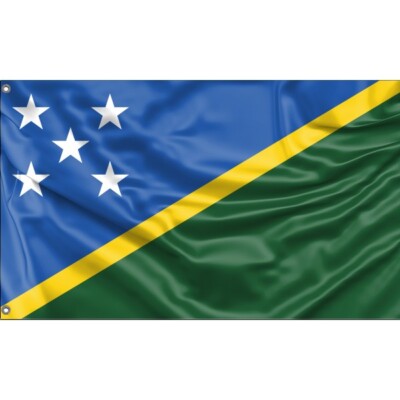 Solomon Islands Flag I Fahne Unikales Design 90x150 Herg. in EU