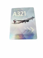Delta Airlines Pilot Trading Card #58 Airbus A321 2022 Collectible Card