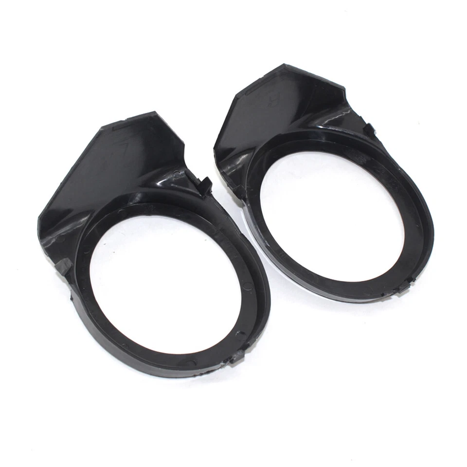 Car Fog Light Lamp Trim Ring Cover Fit for BMW E46 M3 01-06 Black L+R - Image 3 of 4