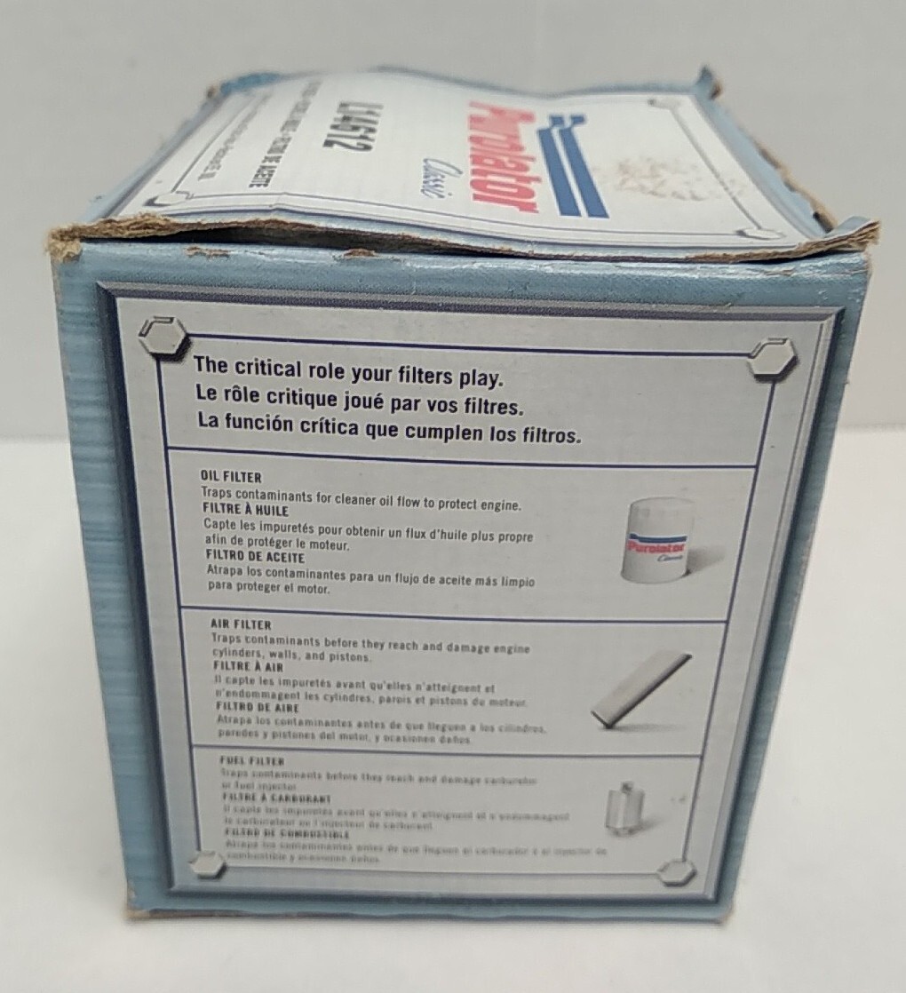 New Purolator Classic L14612 Oil Filter Made In USA eBay