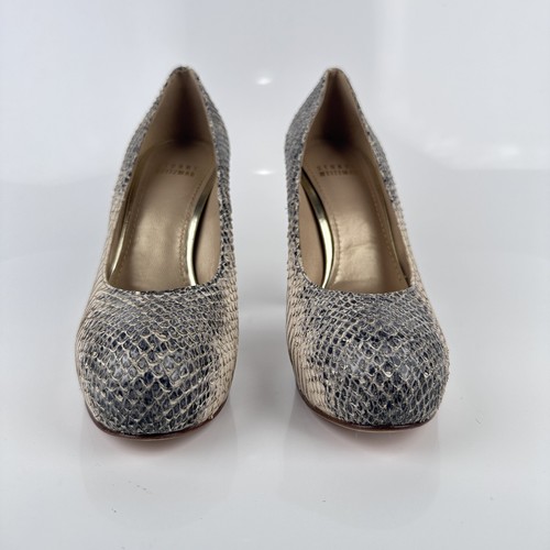 New STUART WEITZMAN Y2K 2000’s Platform Pumps High Heels Clubwear Snakeskin Sz 6 - Picture 7 of 13