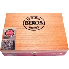 Eiroa Classic 60 x 6 Empty Wooden Cigar Box 9.75" x 7" x 2.5"