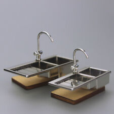 1/6 1/12 Dollhouse Miniature Kitchen Sink Bowl Toys Model Doll House Home Supply