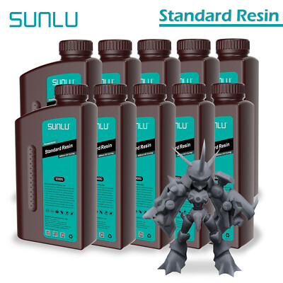 SUNLU 10*1KG 3D Drucker Resine Resin Dark Grey für LCD/SLA/DLP Leichter Geruch