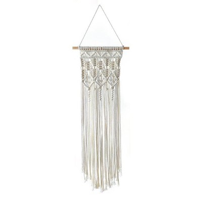 Macrame Woven Wall Hanging Boho Home Chic Bohemian Geometric Art Decor Bea M8q4 Ebay