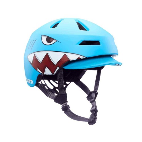 Bern Nino 2.0 MIPS Flip Visor Youth Helmet - Matte Shark Bite - Picture 2 of 6