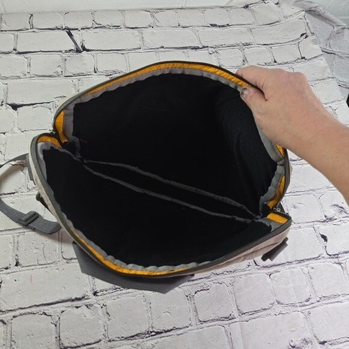 Sacoche rembourrée pour ordinateur portable Cotopaxi gris clair unisexe - Photo 2/10