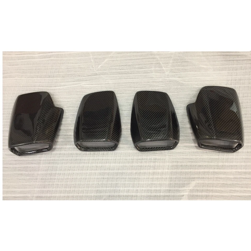 Embellecedores de manija de puerta de ventilación de aire de automóvil de fibra de carbono para Lamborghini Huracan Lp610 LP580 Foto 4 de 4