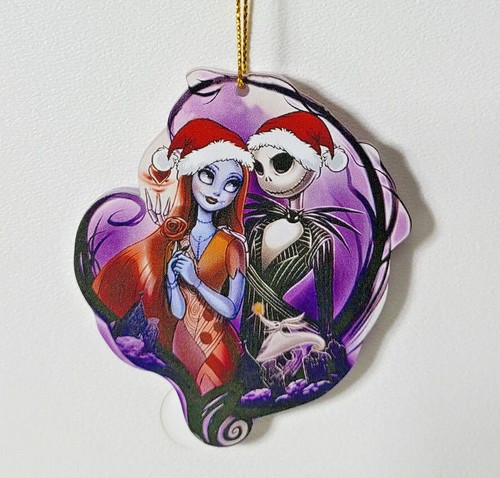 Tim Burton’s Nightmare Before Christmas Jack & Sally Flat Acrylic Ornaments - Picture 8 of 11