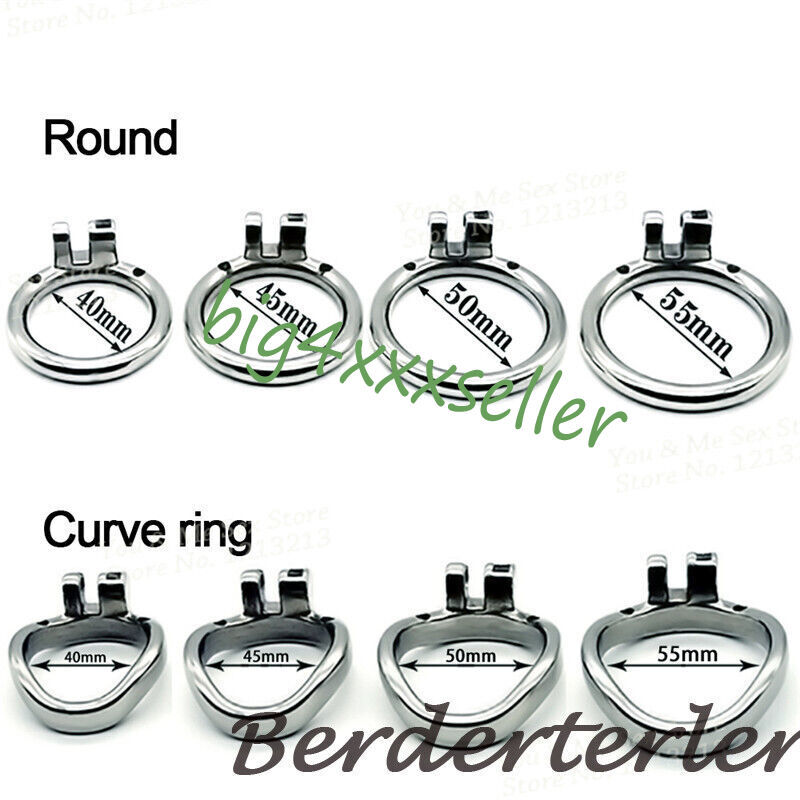 Stainless Steel Inverted Plugged Small Short Men Chastity Device Metal ...