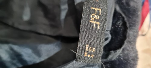 Navy faux fur coat - Picture 7 of 7
