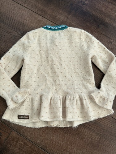 Matilda Jane WARMEST WISHES CARDIGAN SWEATER Make Believe Size 4 - Picture 4 of 6