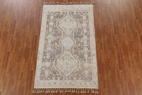 Geometric Moroccan Traditional Area Rug 5x8 Hand-knotted Wool - Picture 3 of 12