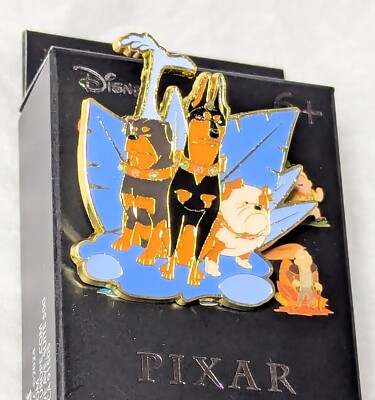 Loungefly Pixar Up Tonal Character Portrait Blind Box Pin - Muntz Dogs - Opened