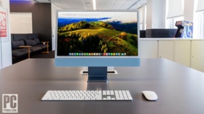 Apple iMac 24'' (256GB SSD, Apple M1, 3.20GHz, 8GB, 8-Core GPU) Blue - MGPK3LL/A