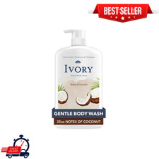 Ivory Mild and Gentle Body Wash, Coconut Scent, for All Skin Types, 35 fl oz 1PK 0.25 per gallon