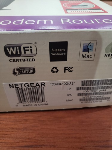 Netgear N600 Kabel WiFi Modem Router C3700 802.11 Dual Band Gigabit Zasilacz - Zdjęcie 12 z 12