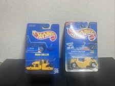 HOT WHEELS CONSTRUCTION VEHICLES Road Roller And Earth Mover