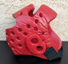 Best Student Sparring Headgear Size Adult Large RED Karate Martial Arts Supply