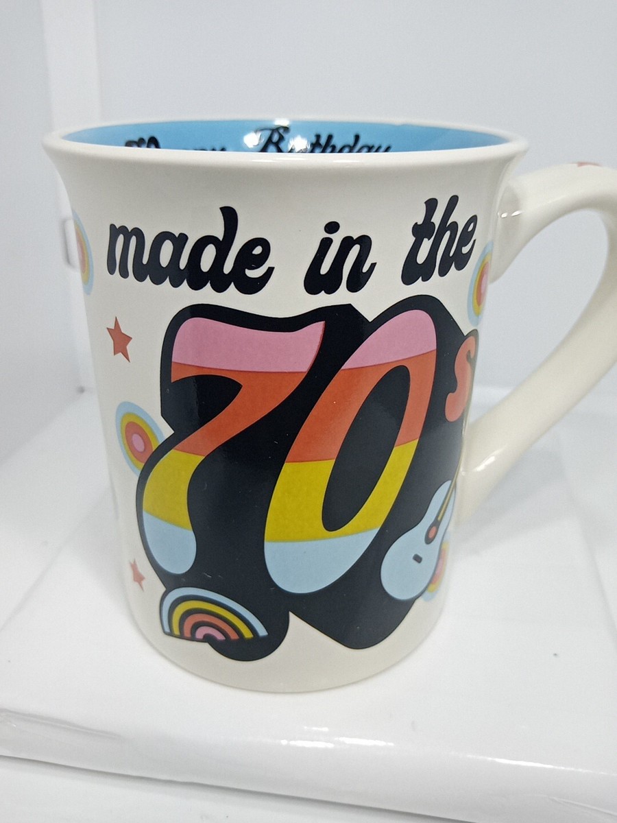 BIRTHDAY COFFEE MUG.70TH BIRTHDAY MUG. MADE IT TO 70 YEARS OLD Deco Mug.  B304