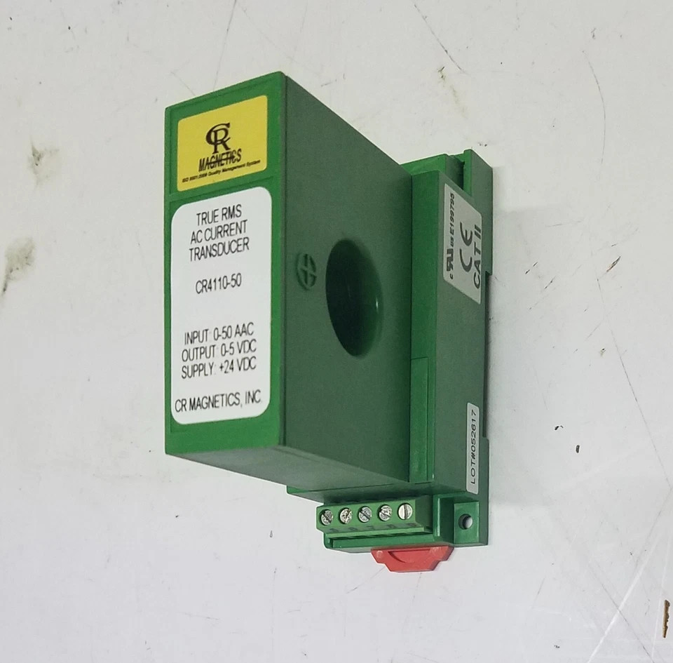 CR Magnetics CR4110-50 True RMS AC Current Transducer 0~5VDC Output - Image 2 of 4