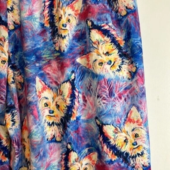 Leoma Lovegrove colorido pijama elástico “Yorkie” conjunto de 2 piezas talla mediana Foto 4 de 4