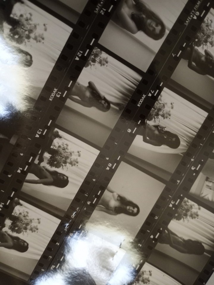 1960's Vintage Original Risqué Pinup (About 8.25 x 11) Contact Sheet