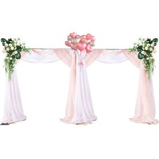 10x20ft Wedding Party Backdrop Stand Pipe Kit Curtain Frame Telescopic