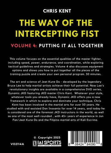 4 DVD Set Dynamic Jeet Kune Do Way of Intercepting Fist; Counters - Chris Kent - Picture 5 of 5