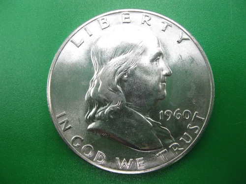 1960 D Franklin Half Dollar Gem BU! Near FBL!!