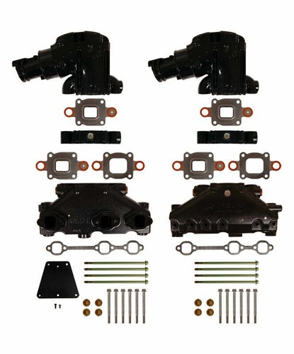 MERCRUISER EXHAUST Manifold riser elbow kit 4.3 4.3L Dry Joint w/ 1.7 ...
