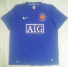 VTG NIKE FIT 1968-08 40TH ANNIVERSARY MANCHESTER UNITED SOCCER JERSEY SIZE L