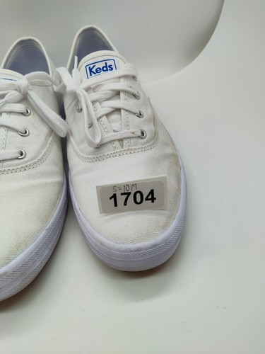 Ked's Women's Champion Classic Lace Up White Sneaker Size 10 #1704 - Picture 6 of 7