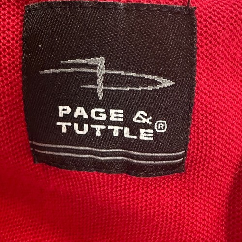 Page Tuttle Golf Polo Shirt Mens XL Red Pima Cotton Athletic Stretch Rugby NEW - Picture 5 of 9