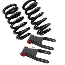 1973-1991 Chevy C20 C30 Lowering Kit 2 Front Coils 2 Rear Shackles