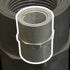 Spears 1" Inch Coupling SLIP X FPT  PVC1 SCH80 D2464 PVC Female NPT SXF 1 Inch