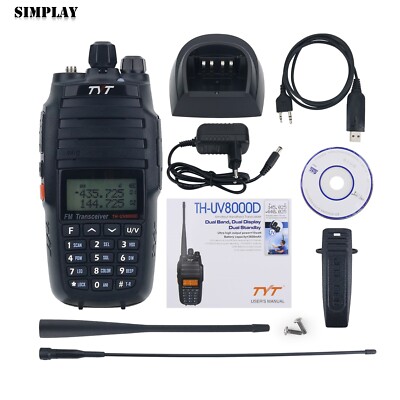 TYT TH-UV8000D 10W 10KM 3600Mah FM Transceiver Walkie Talkie Dual Band Radio