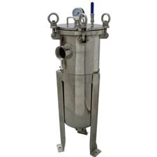 TECHTONGDA 1# Bag Filter 2" NPT In/Out 304 Stainless Steel with Filter Bag