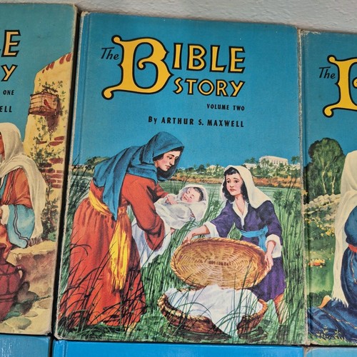 The Bible Story Vol. 1-10 Books by Arthur S. Maxwell Hardcover Vintage Set Lot - Imagen 3 de 5