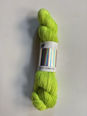 Hedgehog Fibers Yarn Merino Wool Single Ply Neon Green Envy