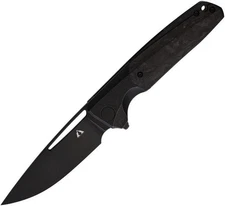 CMB Made Knives Darma 3.5" M390 Blade Solid Black Folding Knife - CMB12B